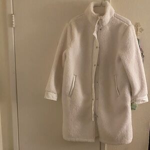 Athleta Cream Teddy Jacket